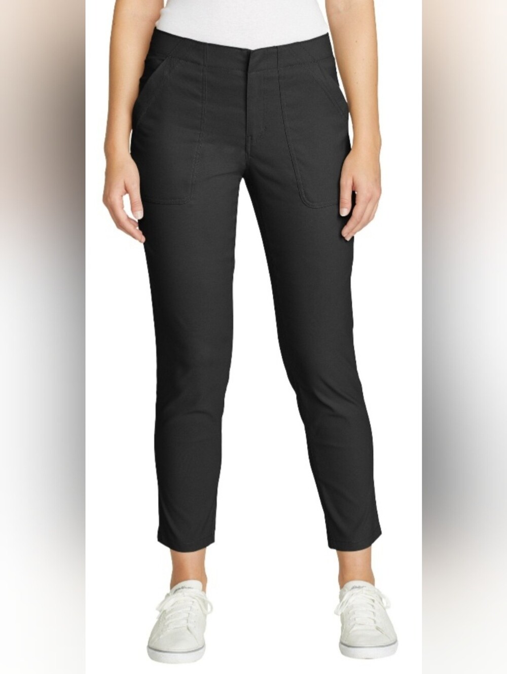 Eddie Bauer Horizon Hiking/Trail Black Straight Ankle Pants Womens US 12 Large